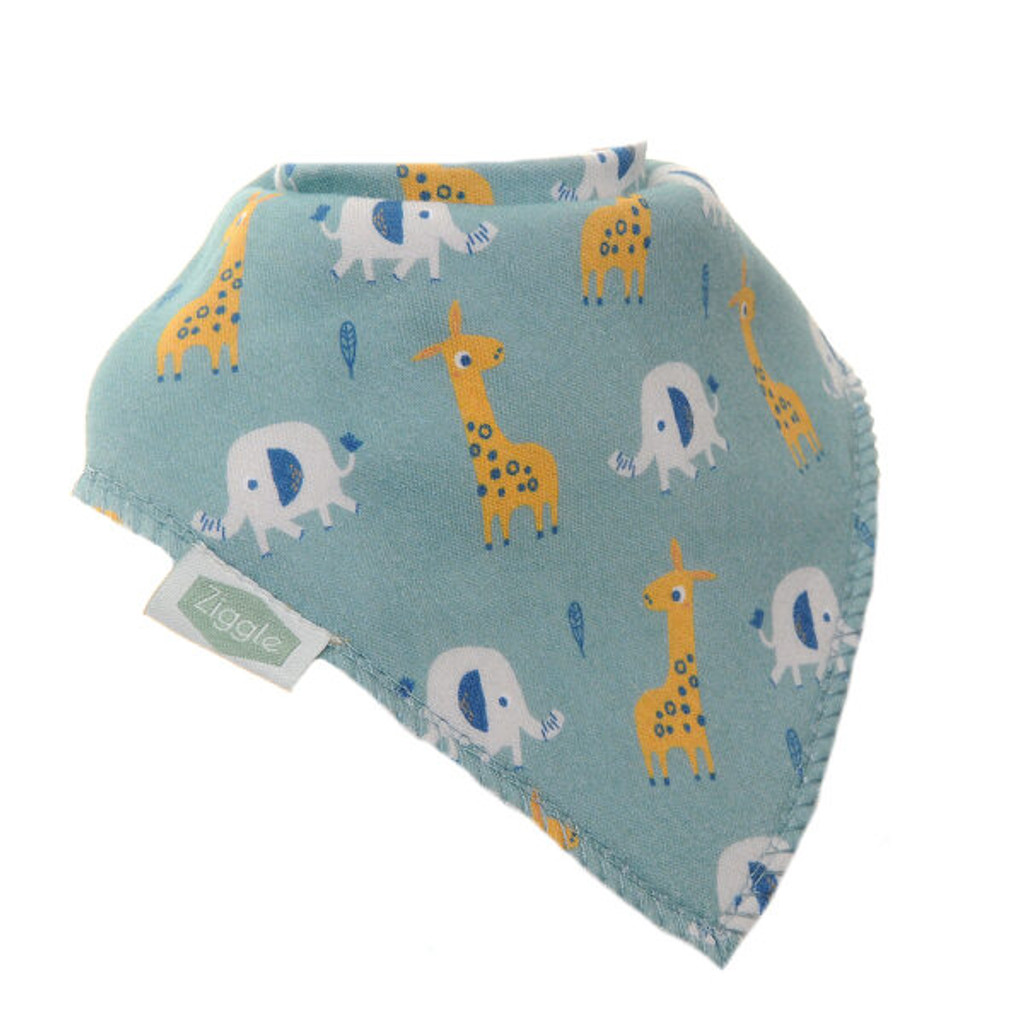 Giraffe & Elephant Dribble Bib