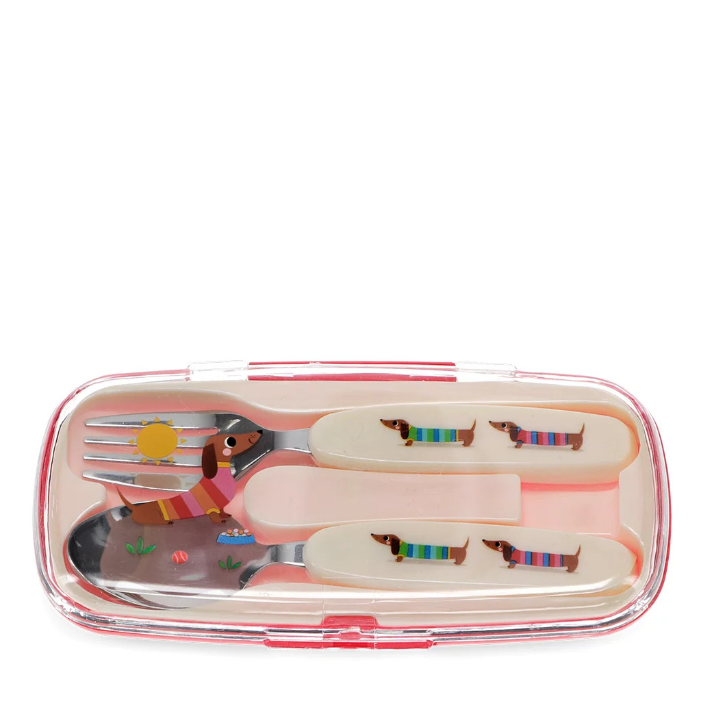 Children's Cutlery Set - Sausage Dog