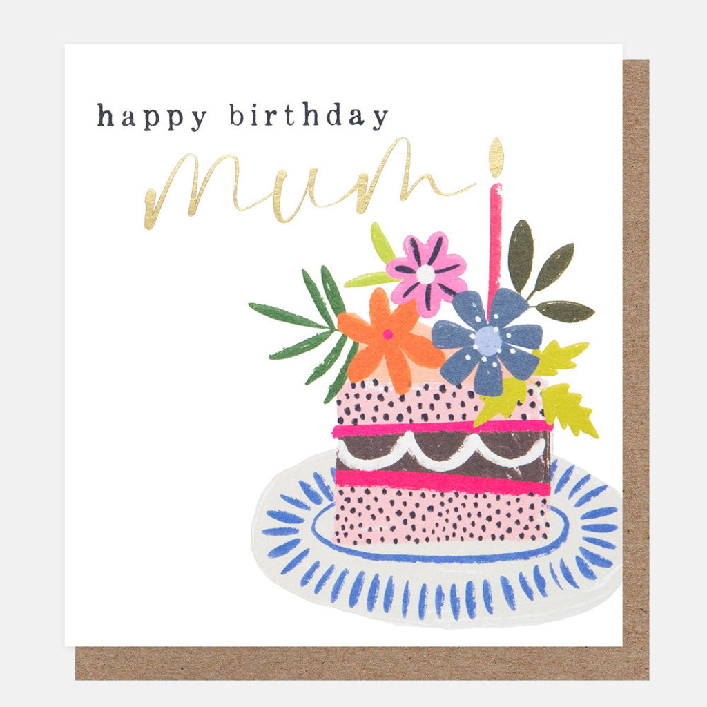 Happy Birthday Mum Floral Cake JFN018