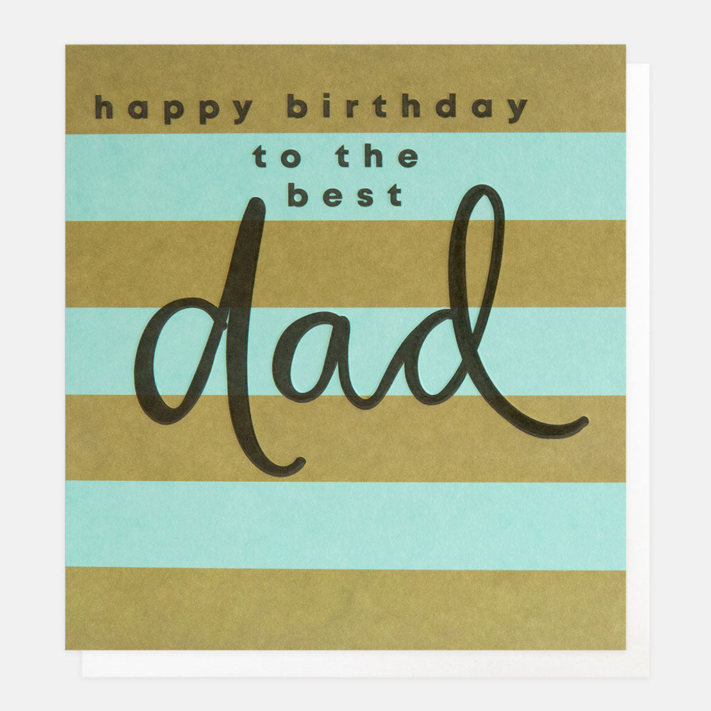 Blue/Green Stripe Birthday Card For Dad SIP016