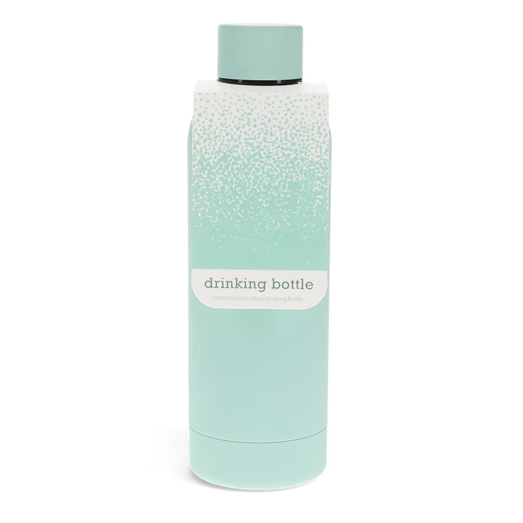 Rubber Coated Steel Bottle 500ml - Eggshell Blue