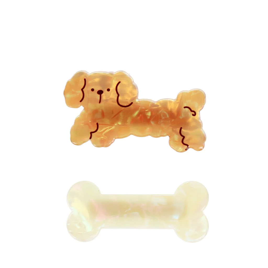 Hair Clips (set of 2) - Dog & Bone