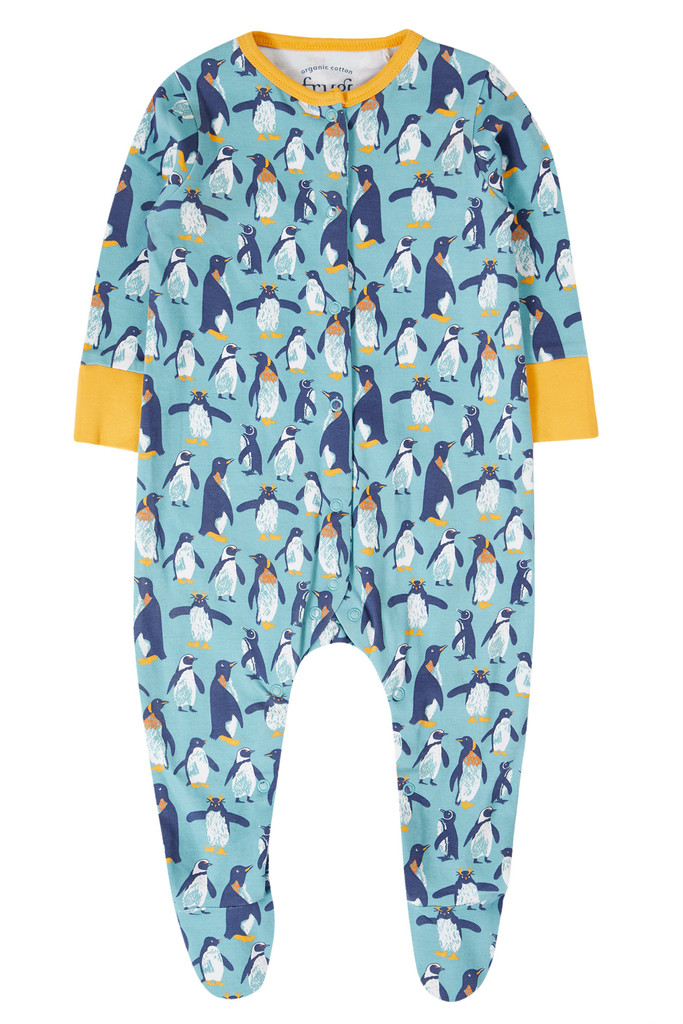 Lovely Babygrow - Lichen Penguin Waddle