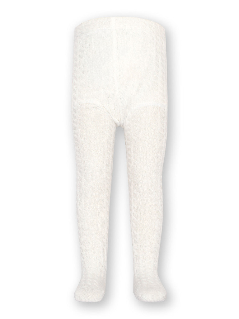Cable Tights Off White