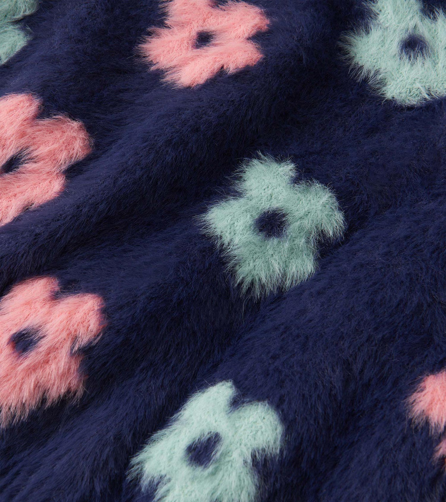 Big Flowers Open Cardigan