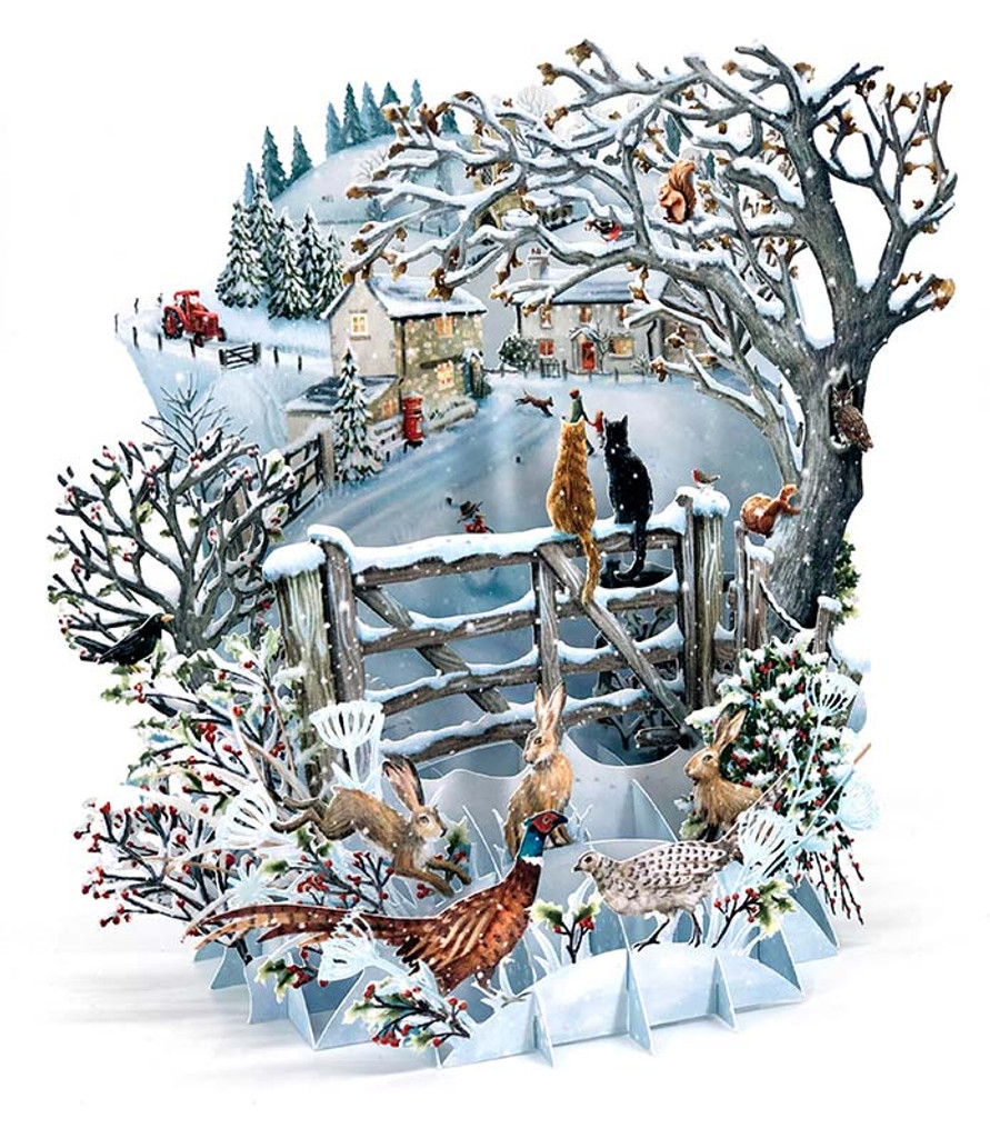 Let It Snow - 3D Christmas Card XTW020