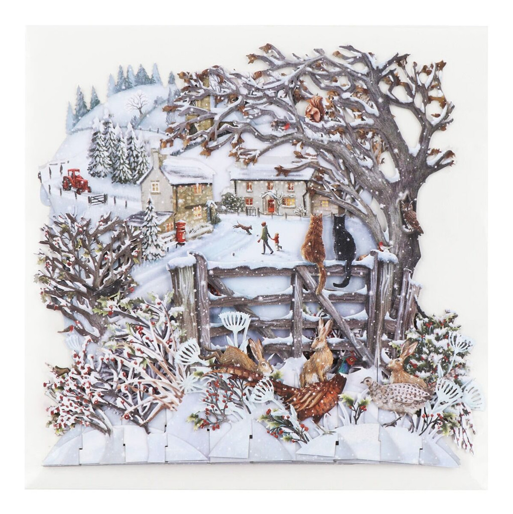 Let It Snow - 3D Christmas Card XTW020