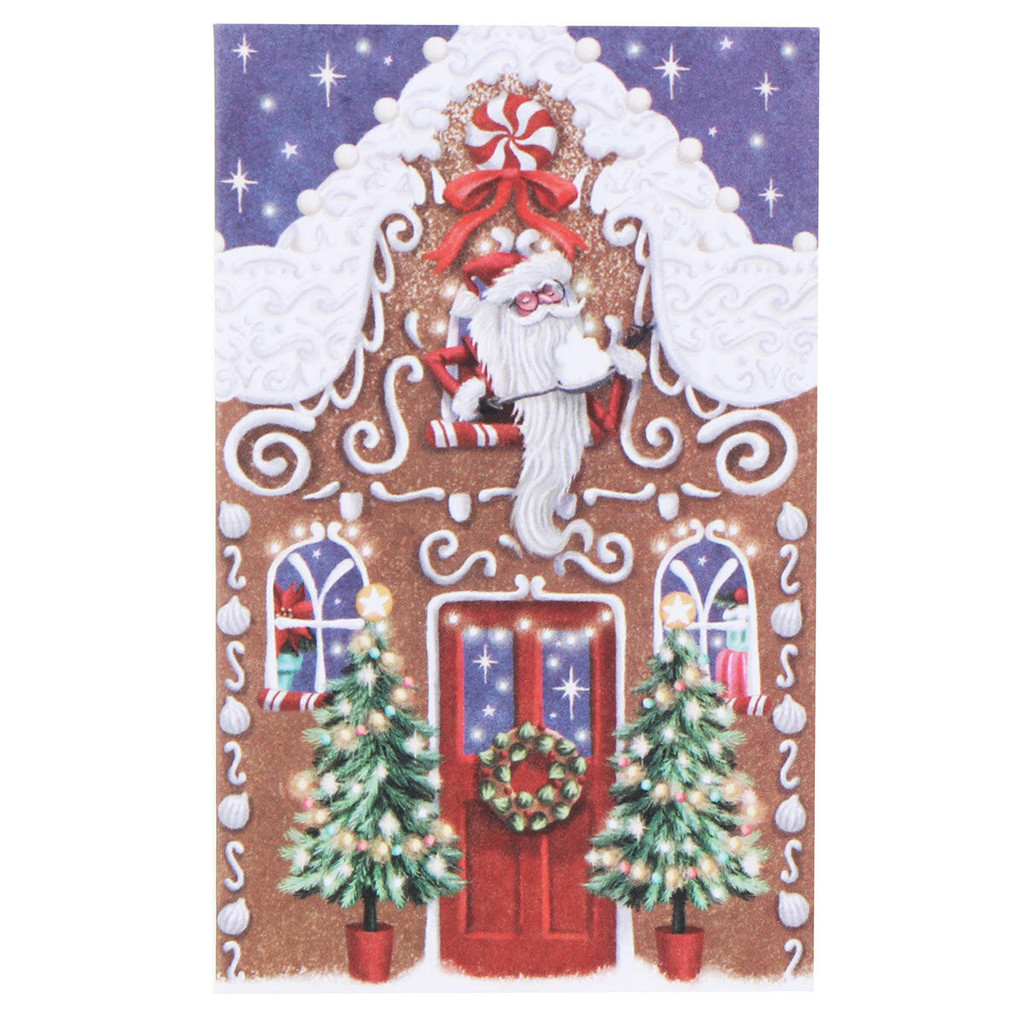 Gingerbread House 3D Christmas Card X3D022