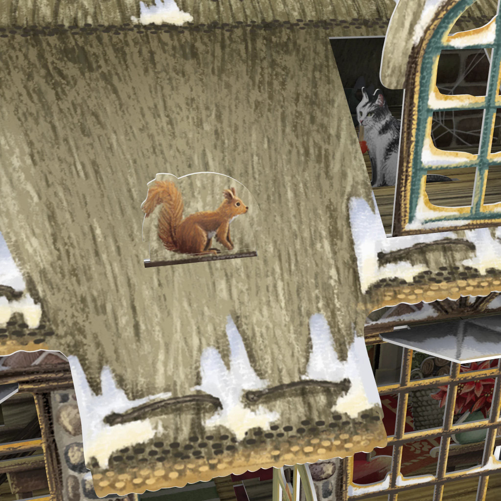 Cosy Christmas Cottage - 3D Christmas Card X3D031