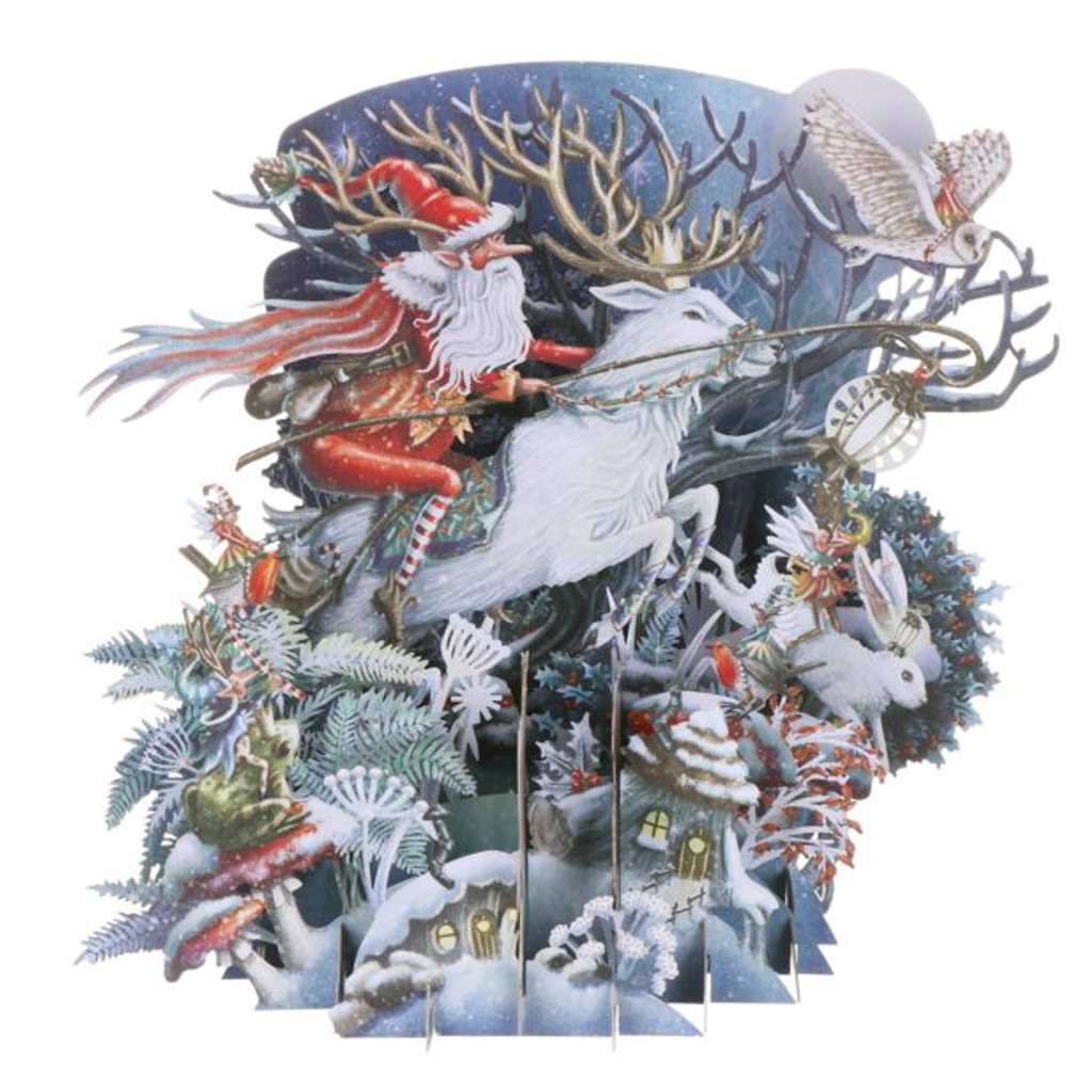 Midnight Woodland 3D Christmas Card XTW033