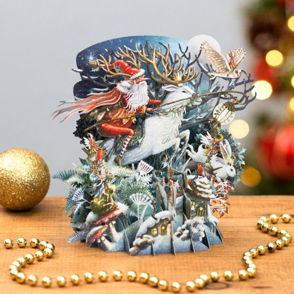 Midnight Woodland 3D Christmas Card XTW033