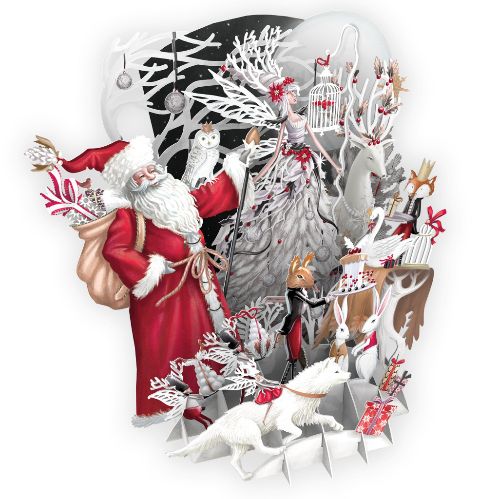 White Magic 3D Christmas Card XTW008