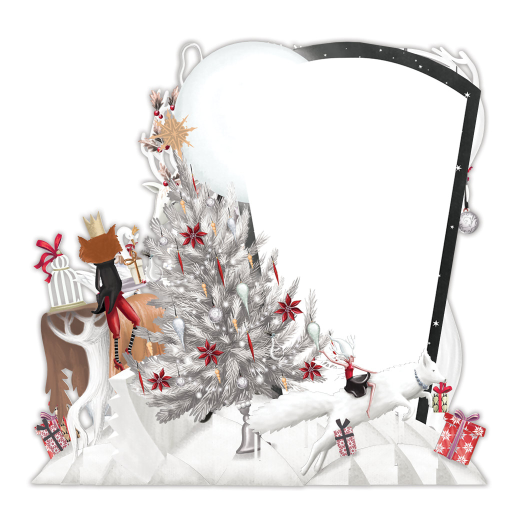 White Magic 3D Christmas Card XTW008