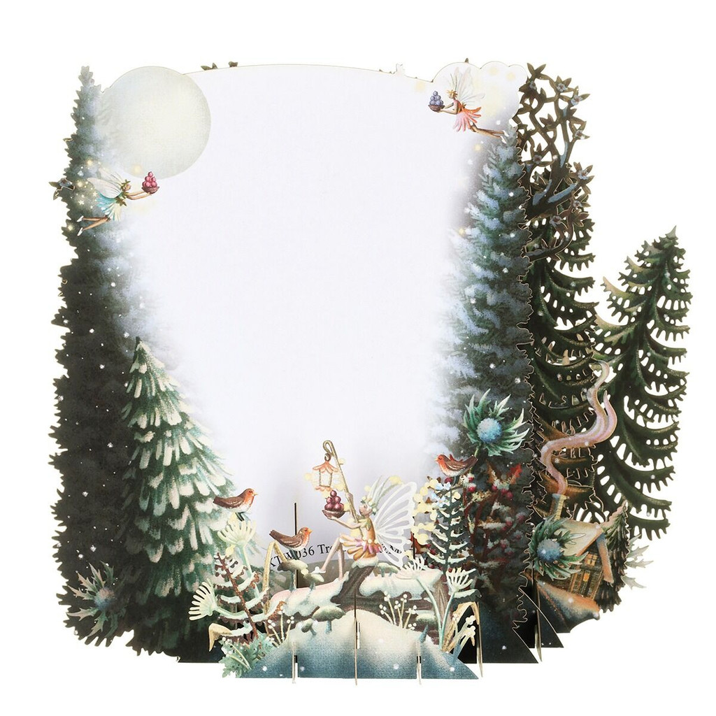 Trees 3D Christmas Card XTW036