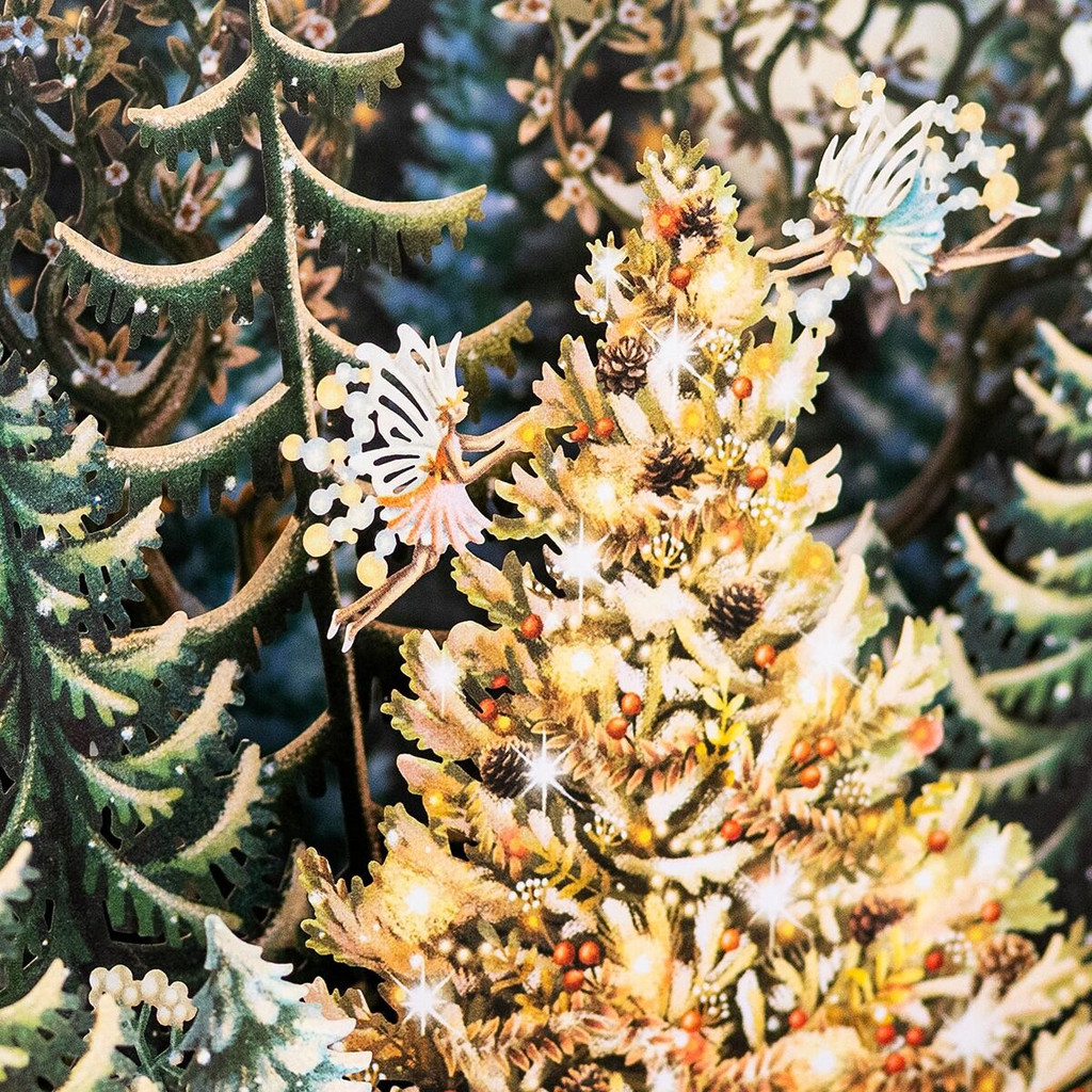 Trees 3D Christmas Card XTW036