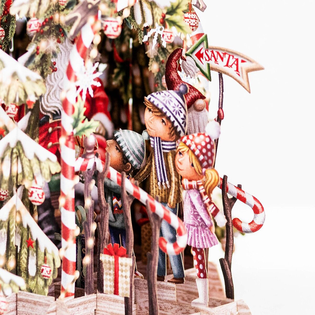 Santa’s Grotto - 3D Christmas Card X3D040