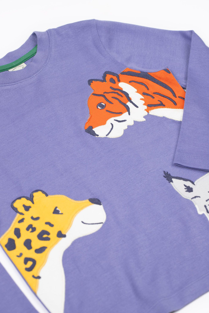 Adventure Applique Top - Graoe/Big Cats