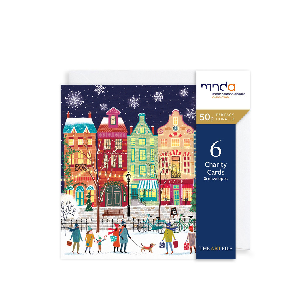 Festive Street Christmas Charity Cards 6pk XP412A