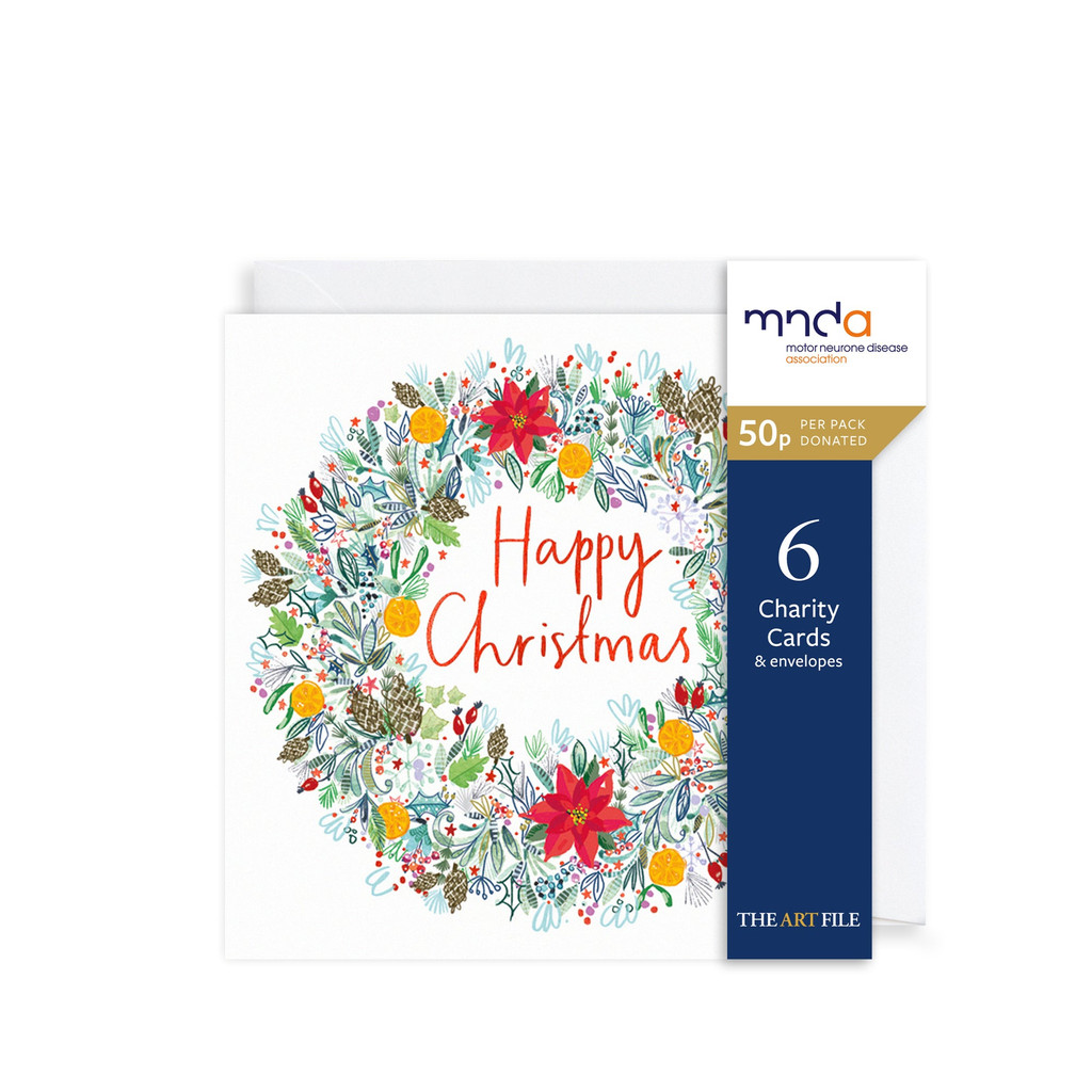 Christmas Wreath Charity Cards 6pk XP424A