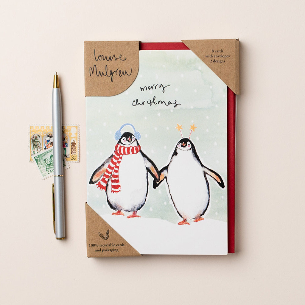 Pheasant and Penguin Christmas Card 8 Pack PXM04