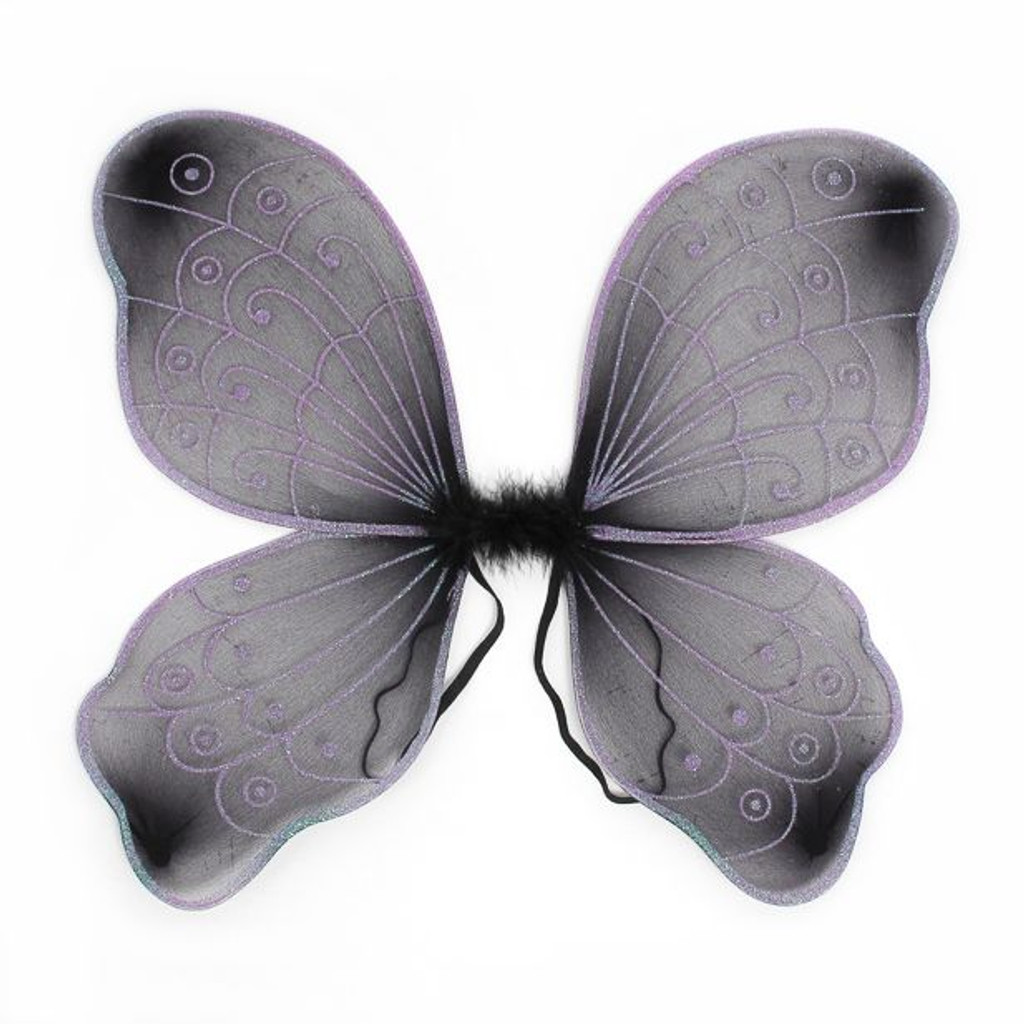 Black & Purple Fairy Wings
