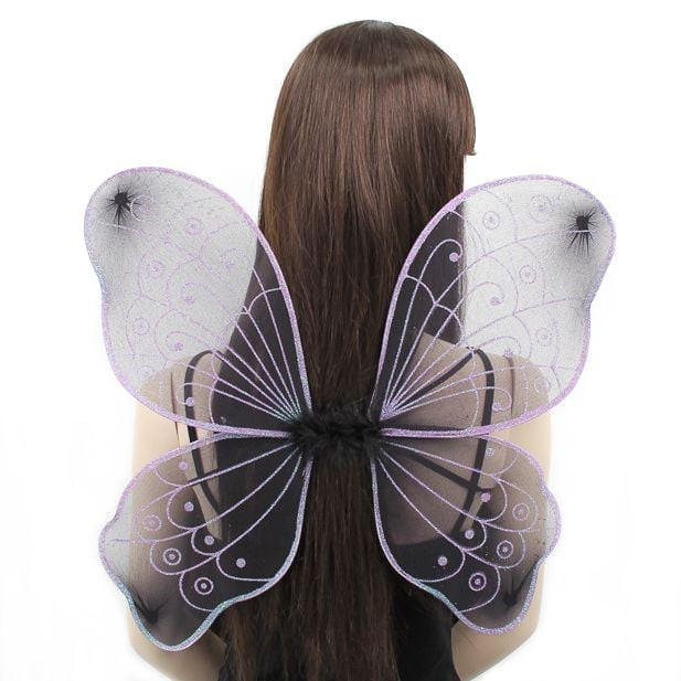 Black & Purple Fairy Wings