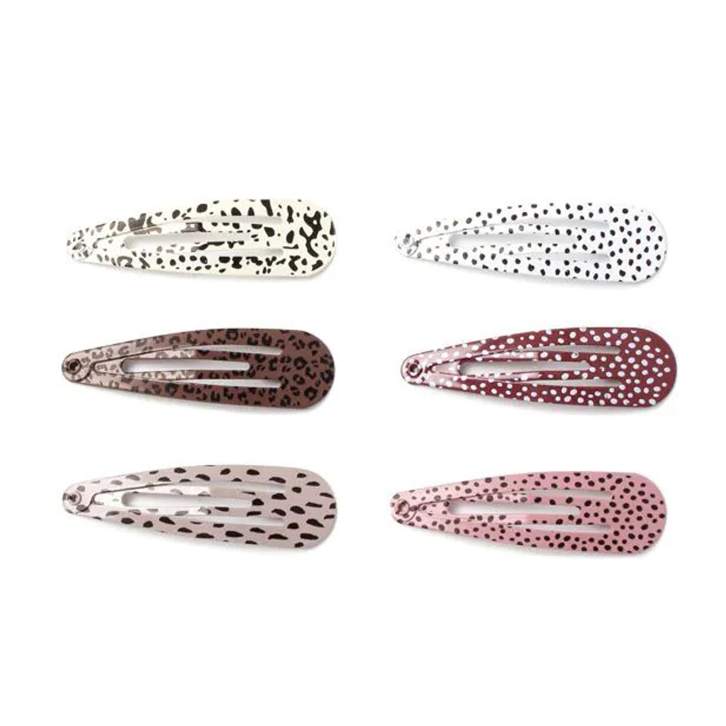 Coloured Animal Print Sleepies 5cm 6pk