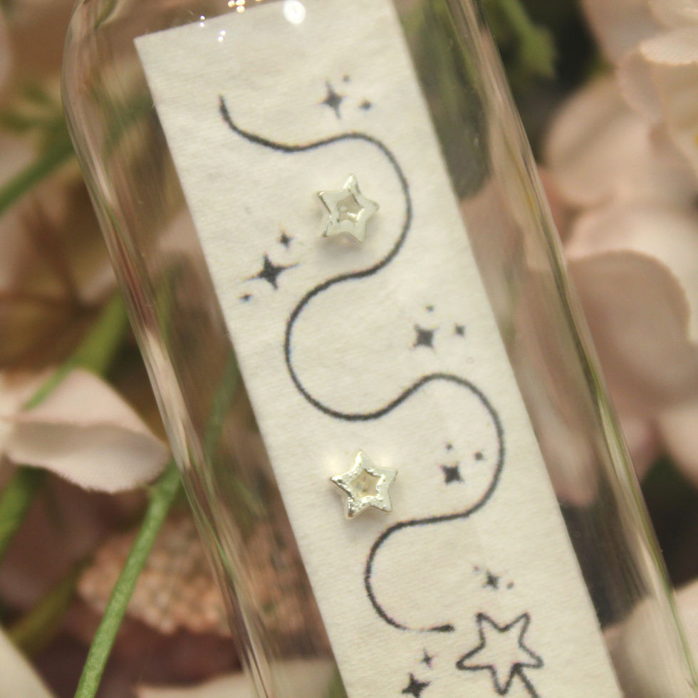 Earrings - Cut Out Star Wand