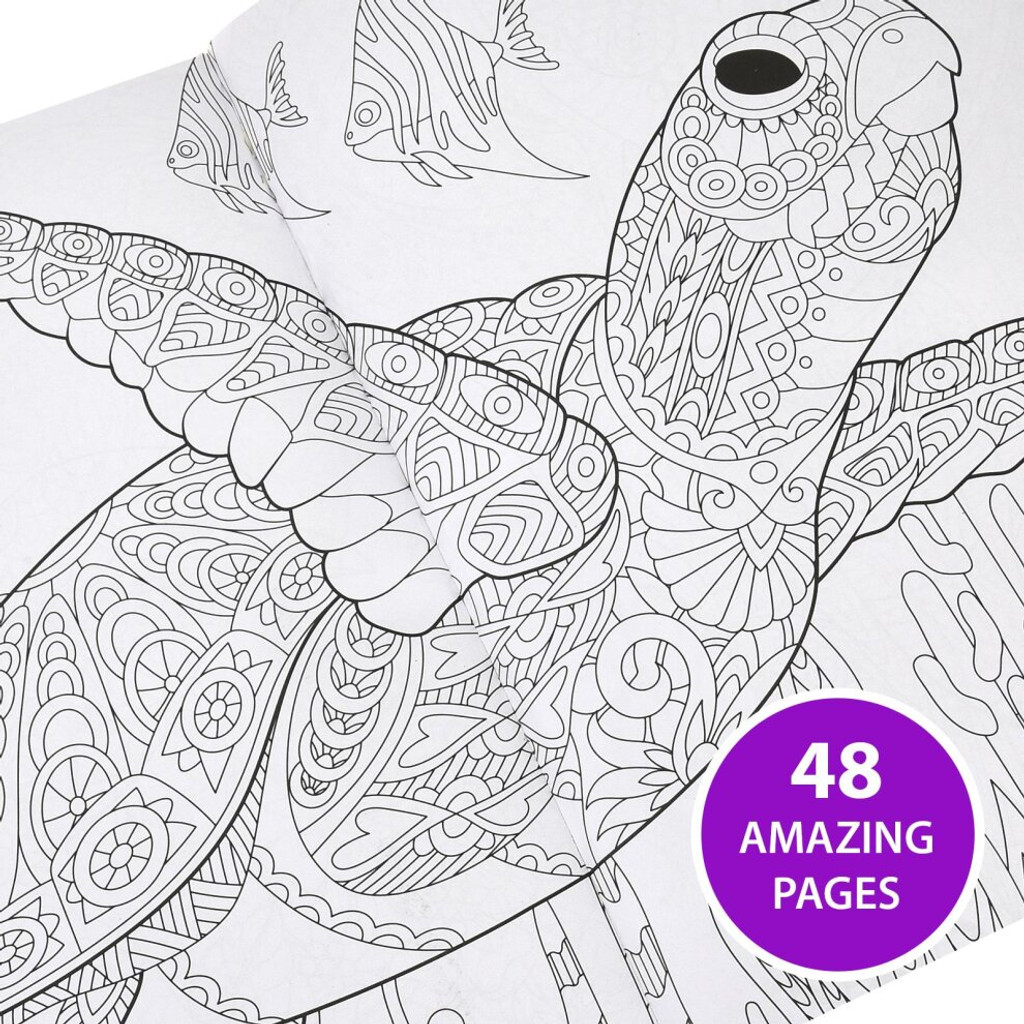 Colour Therapy Book - Amazing Animals