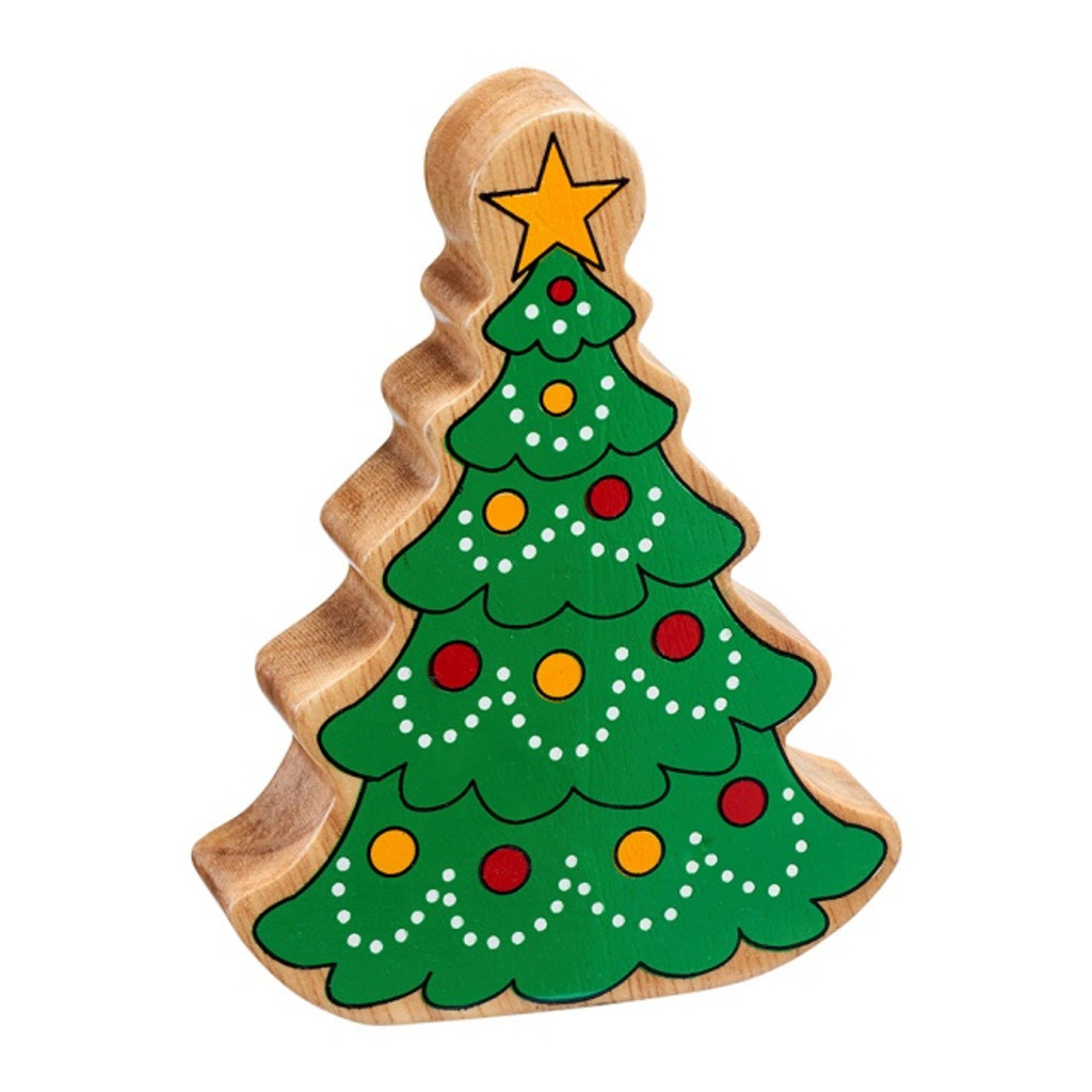 Natural Wood Green Christmas Tree
