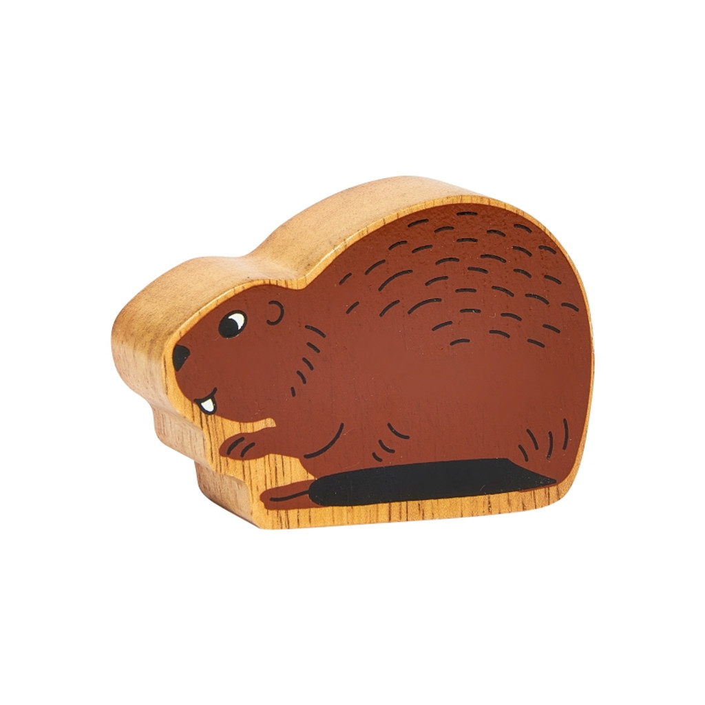 Natural Wooden Brown Beaver