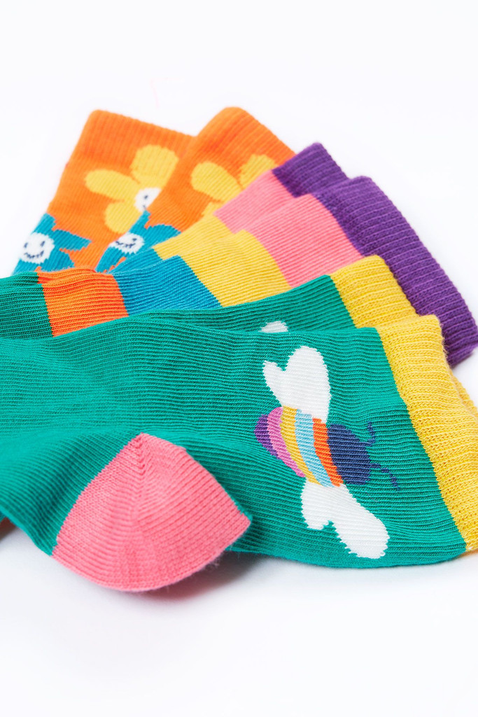 Little Socks 3 Pack - Flower Multipack