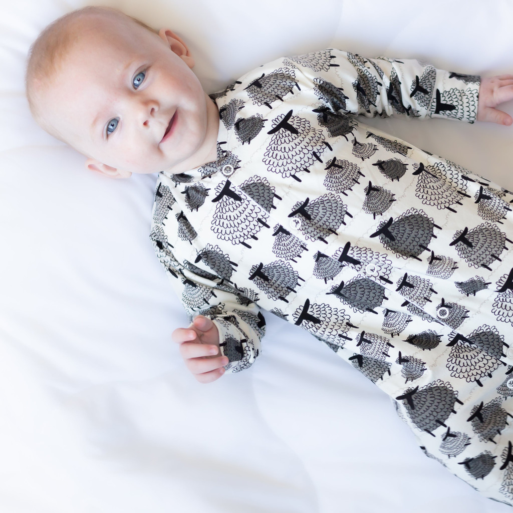 Sheep Print Sleepsuit