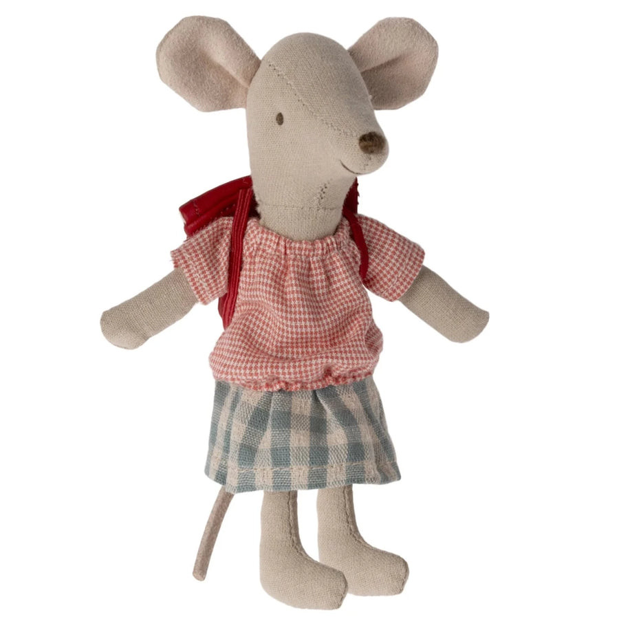 Tricycle Mouse, Big Sister With Bag - Red