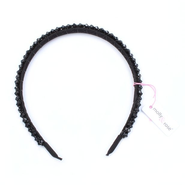 Wide Beaded Aliceband