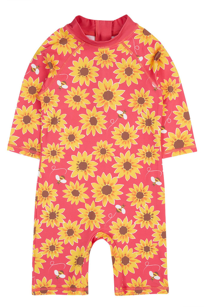 Little Sun Safe Suit - Watermelon Sunflowers,
