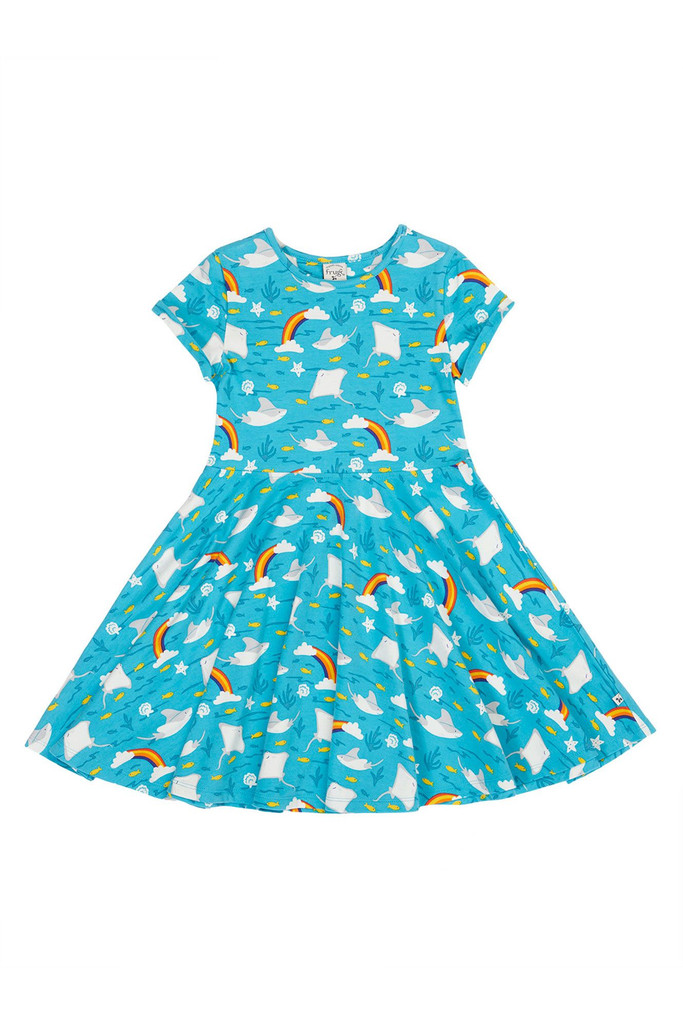 Spring Skater Dress - Rainbow Rays