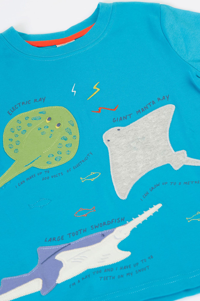 Avery Circular T-Shirt - Tropical Sea/Rays