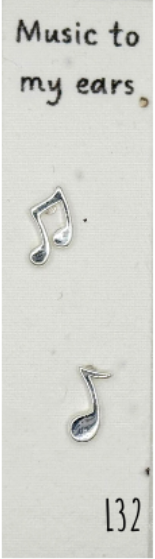 Earrings - Music To My Ears Notes