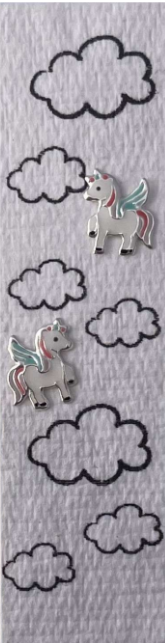 Earrings - Unicorn In Clouds
