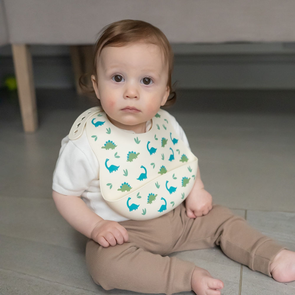 Catch It Silicone Bib Dinosaur