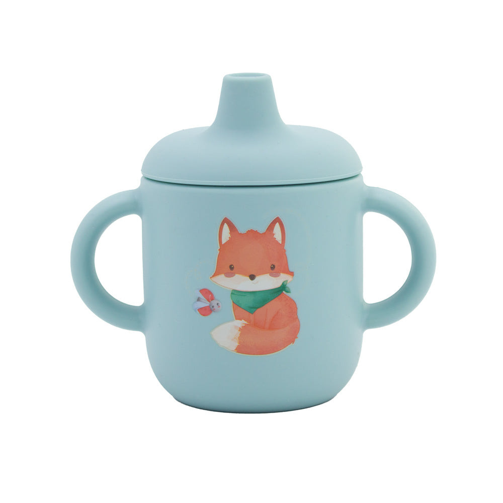 Fox Blue Silicone Sippy Cup