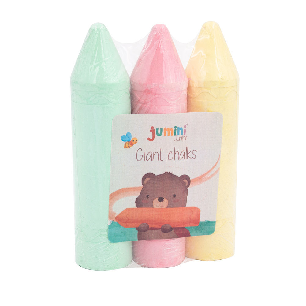 Giant Coloured Chalks (pack of 3)