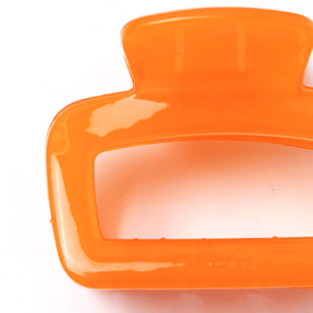 Bright Jelly Rectangle Hair Clamp