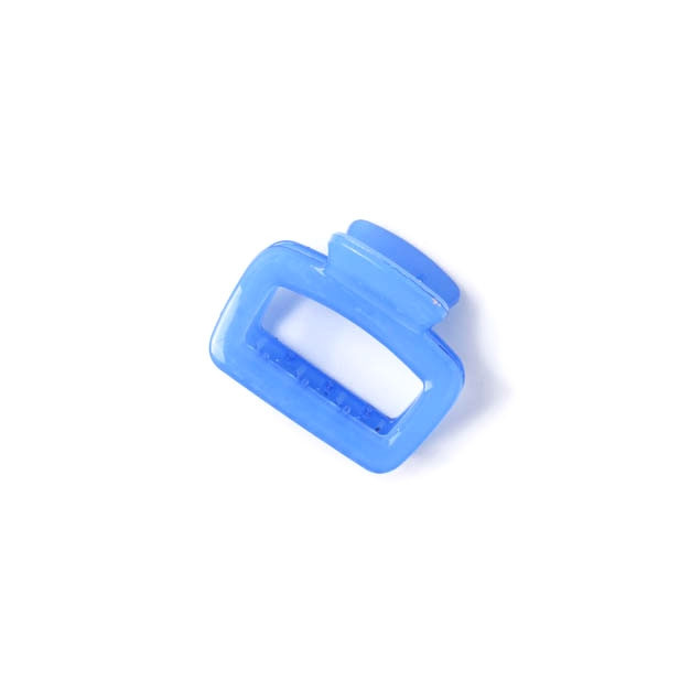Bright Jelly Rectangle Hair Clamp