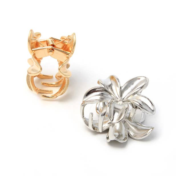 Small Metal Flower Clamp Set