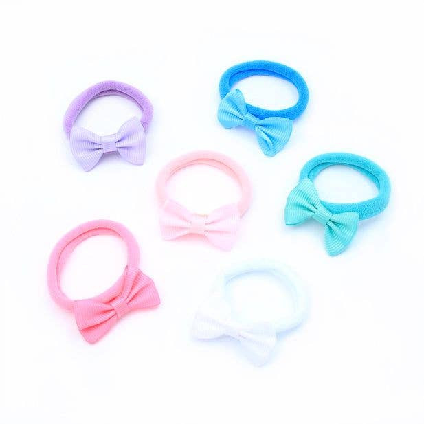 Jersey Elastics - Bow Motif 4pk