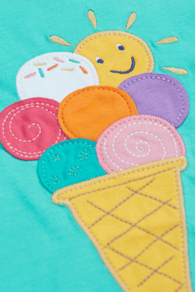 Harmony Circular T-Shirt -  Pacific Aqua / Ice Cream