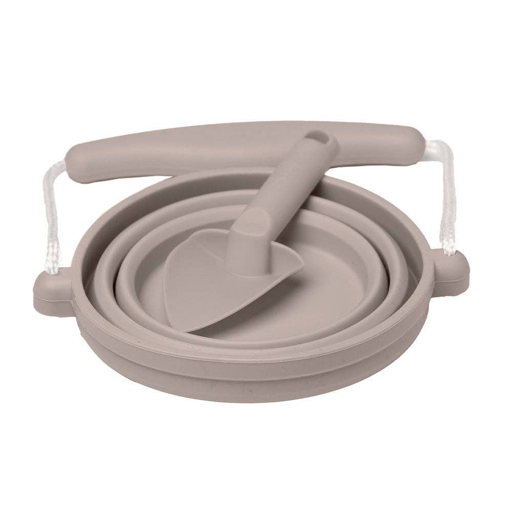 Scrunch Seedling Pot & Trowel Set: Old Rose