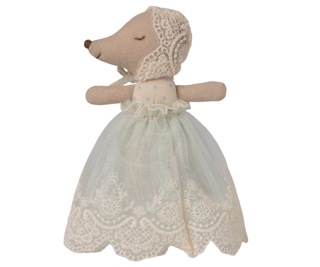 Baby Mouse In Gown - Mint
